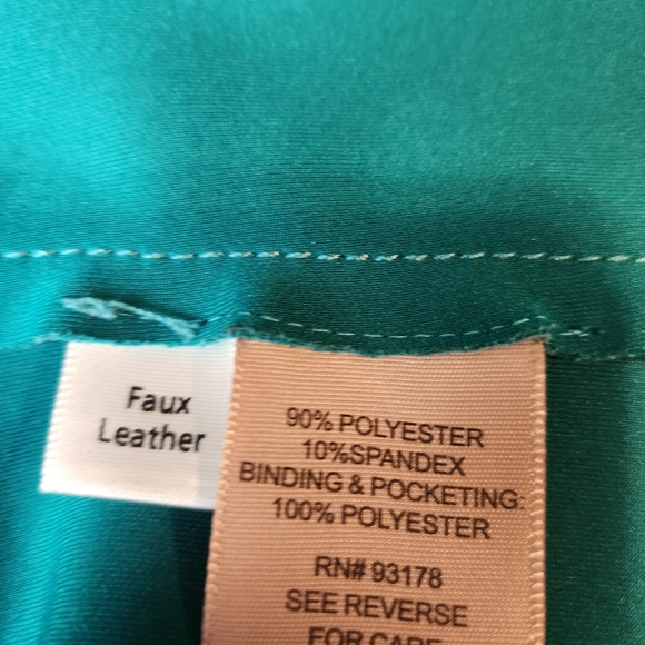 Philosophy Women's Aqua Leather Jacket - Picture 5 of 10